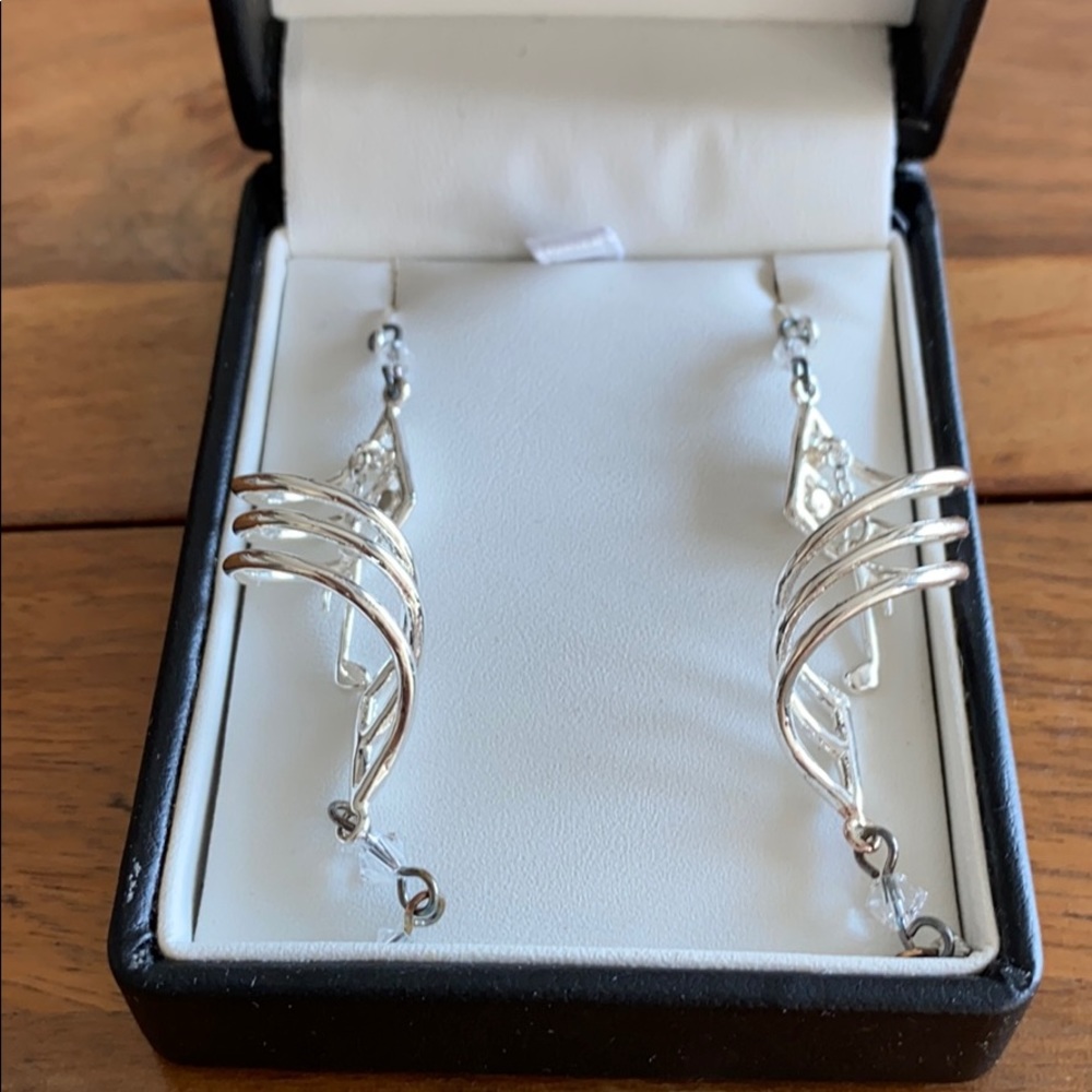 Silver earrings